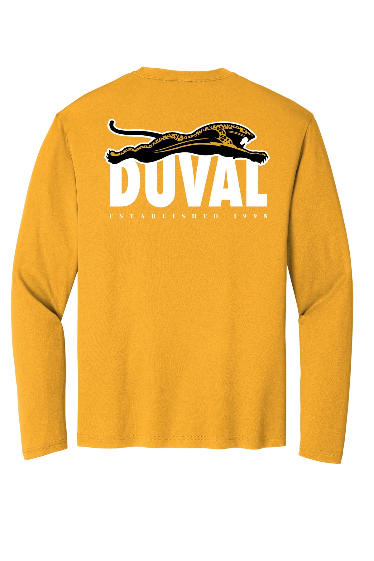 Duval Threads Men's 1995 Leaping Jaguar Gold Long Sleeve