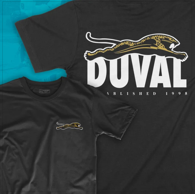 Duval Threads Men's Duval In Black Tee