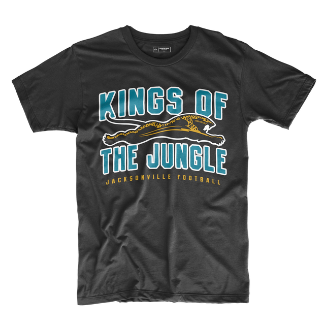 Kings of the Jungle black tee front print